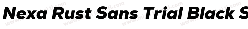 Nexa Rust Sans Trial Black Shadow字体转换